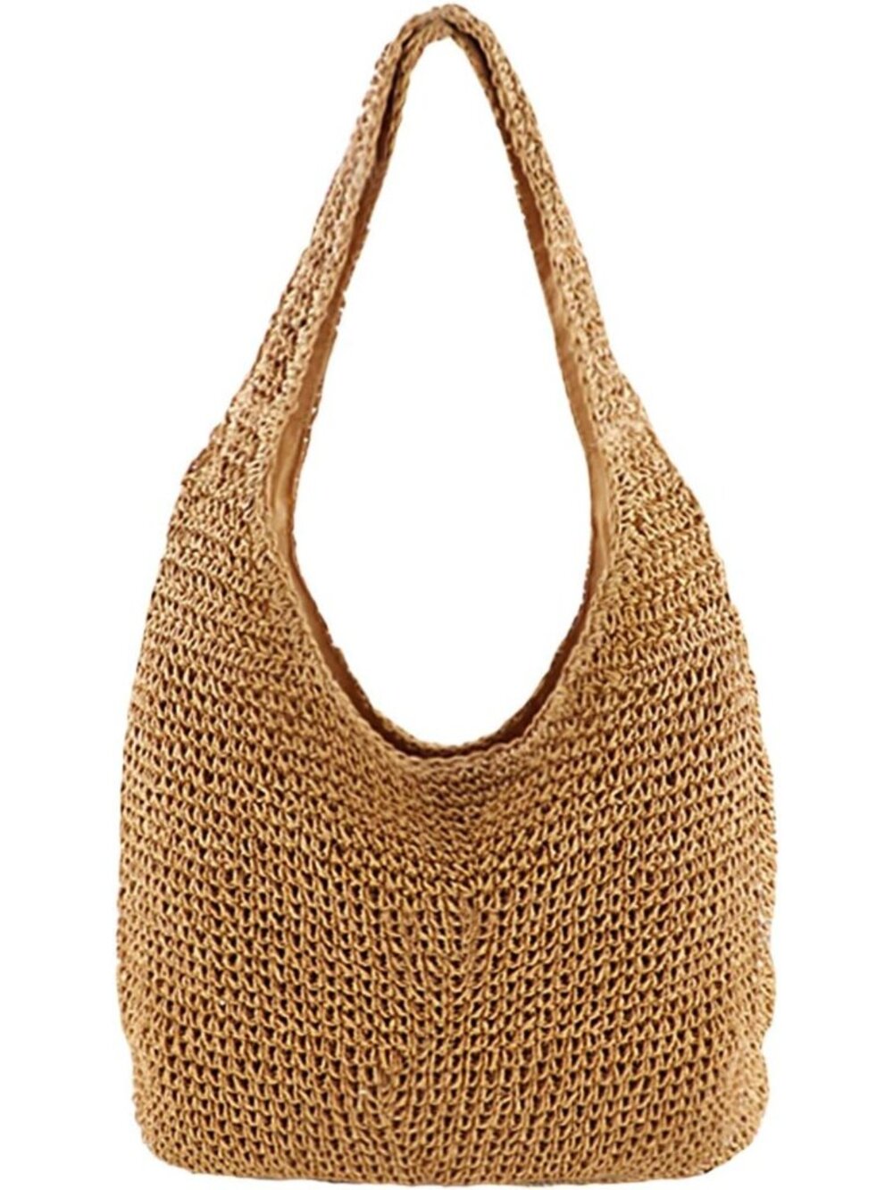 Large Handwoven Straw Tote Bag for Women - Stylish Beach & Shoulder Bag